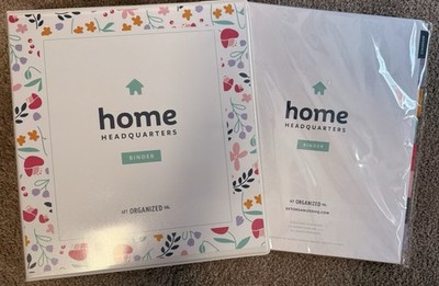 Get Organized HQ Binder - Home Headquarters Physical Package - Sealed - NEW