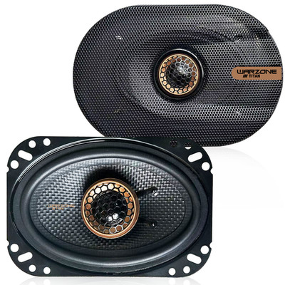 Warzone 2x WZ46PTi 4x6'' Coaxial Speaker Pair 380W Max 100W RMS 4 Ohm Car Audio