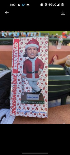 Delmarva Shorebirds Holiday Jackson Holliday Bobblehead New In Box