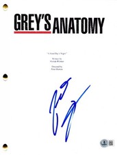 Patrick Dempsey Signed Grey's Anatomy Pilot Script Authentic Autograph Beckett