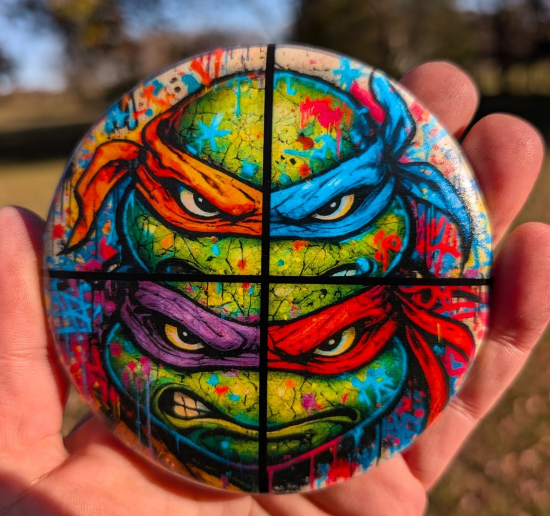 New custom Dynamic Discs Fuzion mini 4" JUDGE Placement marker