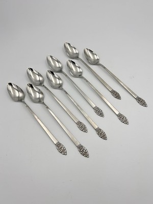 Oneida Community VINLAND Iced Tea Spoons Set Of 8 Stainless