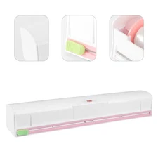 Reusable Cling Wrap Film Organizer Kitchen Foil Cutter Storage Holder