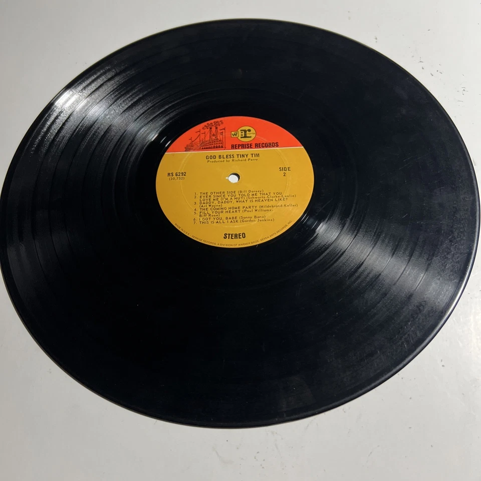 Tiny Tim God Bless Tiny Tim LP 1968 Reprise RS6292 Vinyl Record  Good - Image 2 of 4