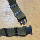 OD Green Military Web Pistol/Equipment Belt with Black Buckle Militaria — photo 3