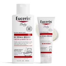 Baby Eczema Relief Cream and Body Wash 13.5 Fl Oz  Baby Eczema Cream 8 Oz ,