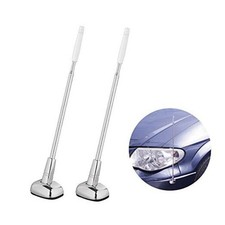 2-Pack Car Bumper Corner Antenna Pole Adjust Driving Parking Marker Protector