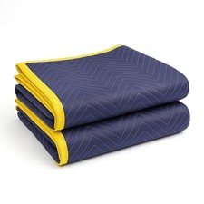 Moving Blankets 72" x 40" Quilted Heavy Duty Furniture Pads Packing Blankets,...