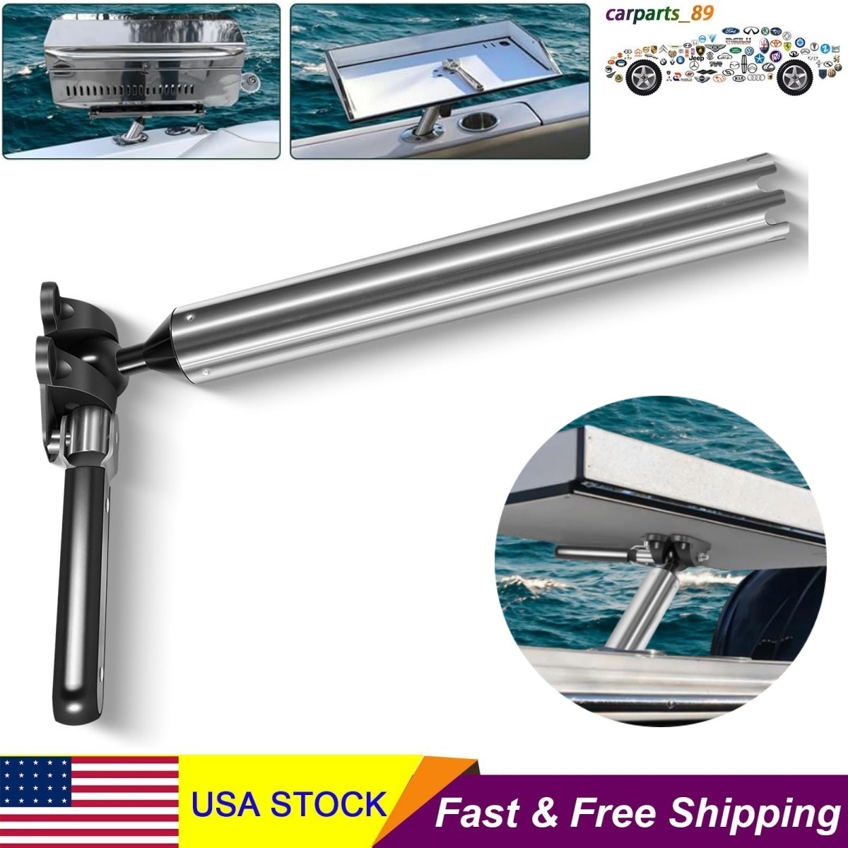 magma levelock all-angle adjustable fish rod holder mount Pow'r Grip LeveLock Double Locking Comes with 4 (four) inch 20 Flathead Stainless Steel Screws Magma Adjustable All-Angle Fish Rod