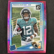 2025 Panini Donruss - Rated Rookie Travis Hunter #301 Optic Pink Prizm (RC)