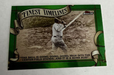 Topps Finest Timelines Babe Ruth Green Refractor /75 Yankees FT-20 2025