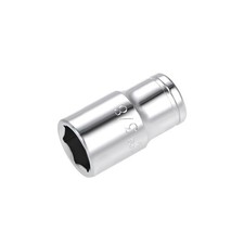 14 Inch Drive 38 Inch 6 Point Shallow Socket Cr-v Chrome Steel 14 Inch Drive 38 Inch 6 Point Shallow Socket Cr-v Chrome Steel