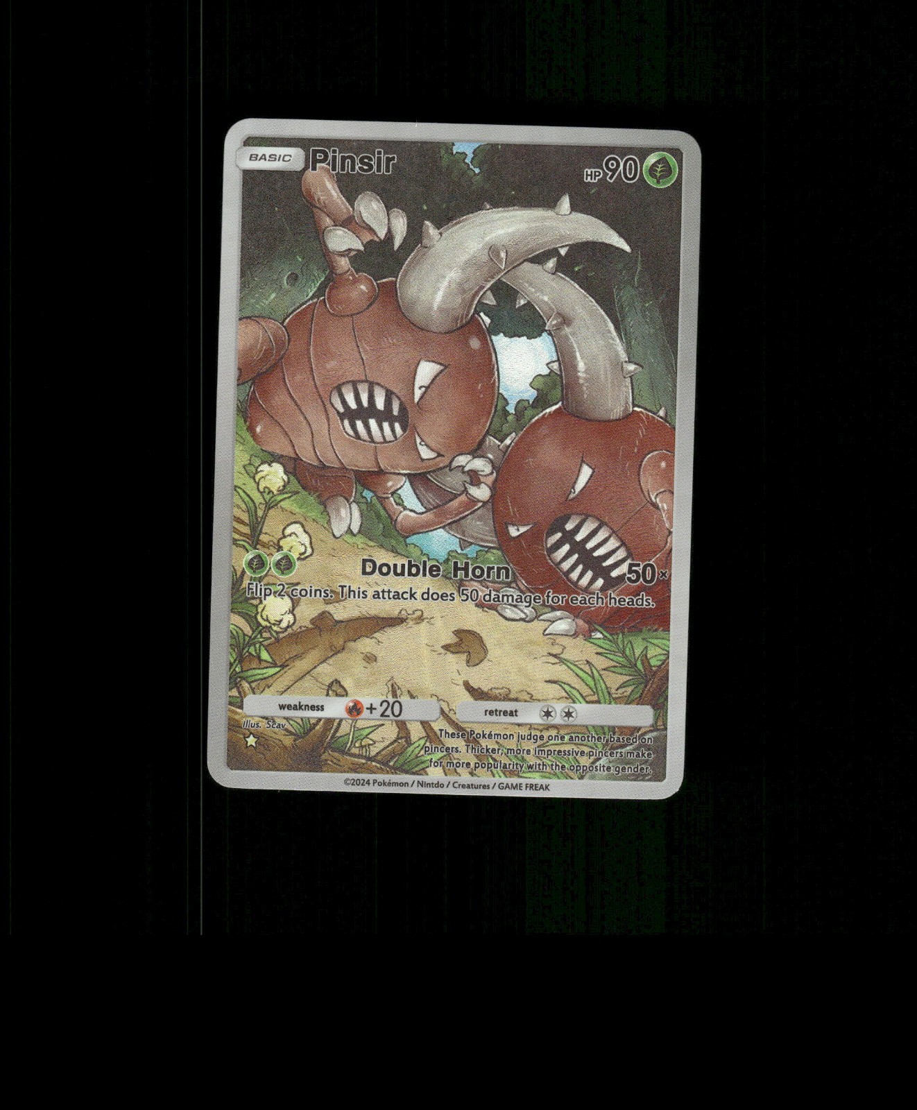 FAN-ART READ DESCRIPTION BELOW HOLO Pinsir Card Pinsir Pokemon Card  p1