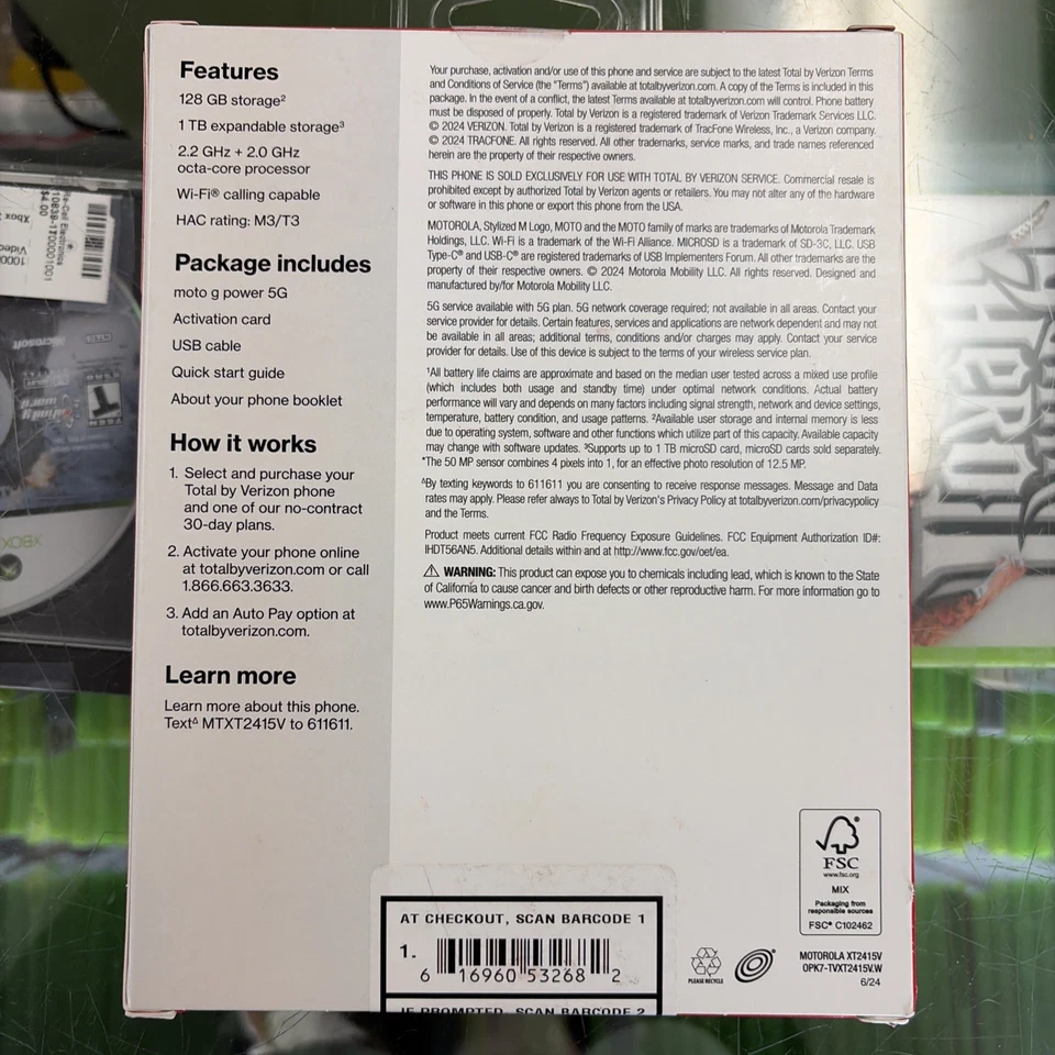 Moto g Power 5g 2024 Total by Verizon - Image 2 of 4