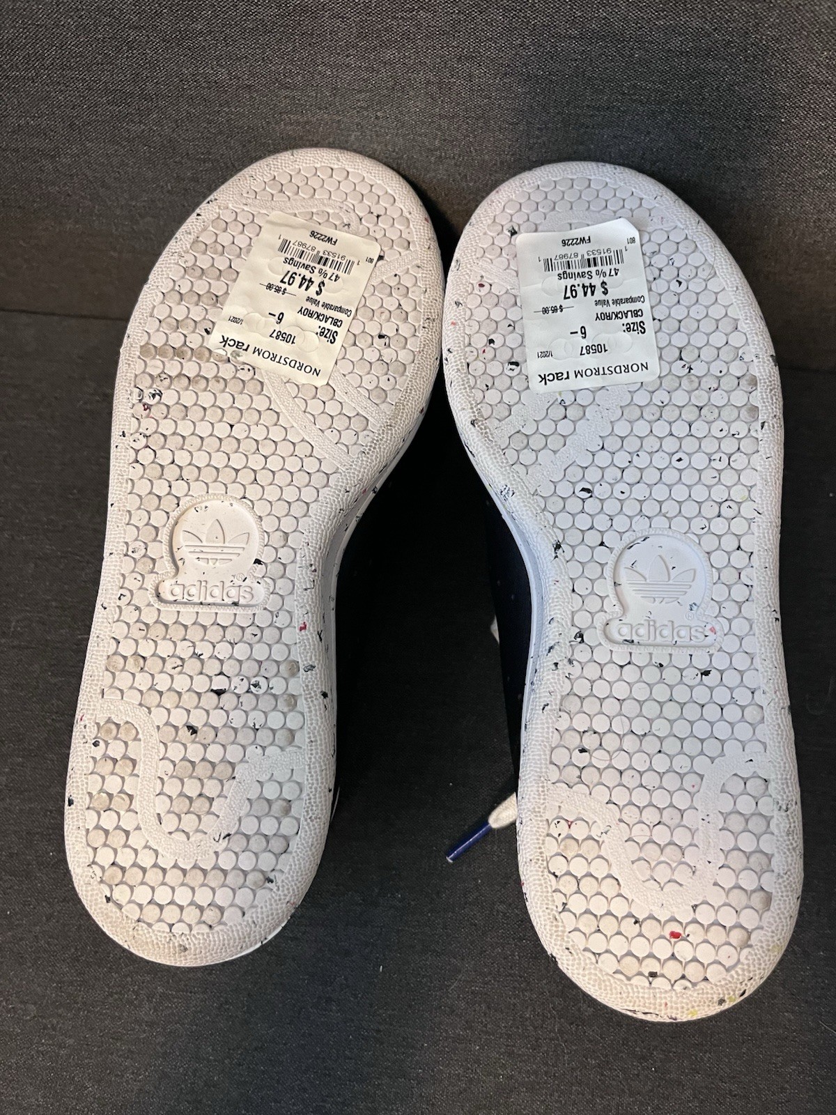 adidas Stan Smith FW2226 Women's Black White Pink Black Red Speckled Sneakers thumbnail 3