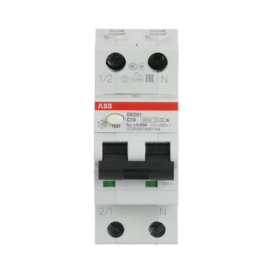 ABB DS201A-C10/0.03 FI/LS-Schalter 10 A 30 mA Typ A 1P+N - Bild 2