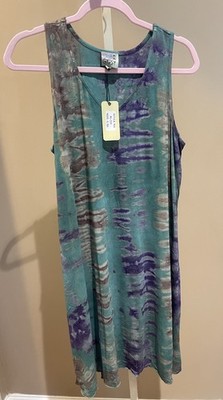 Jaded Gypsy Tie Dye Scoop Neck T-shirt Dress- L/XL
