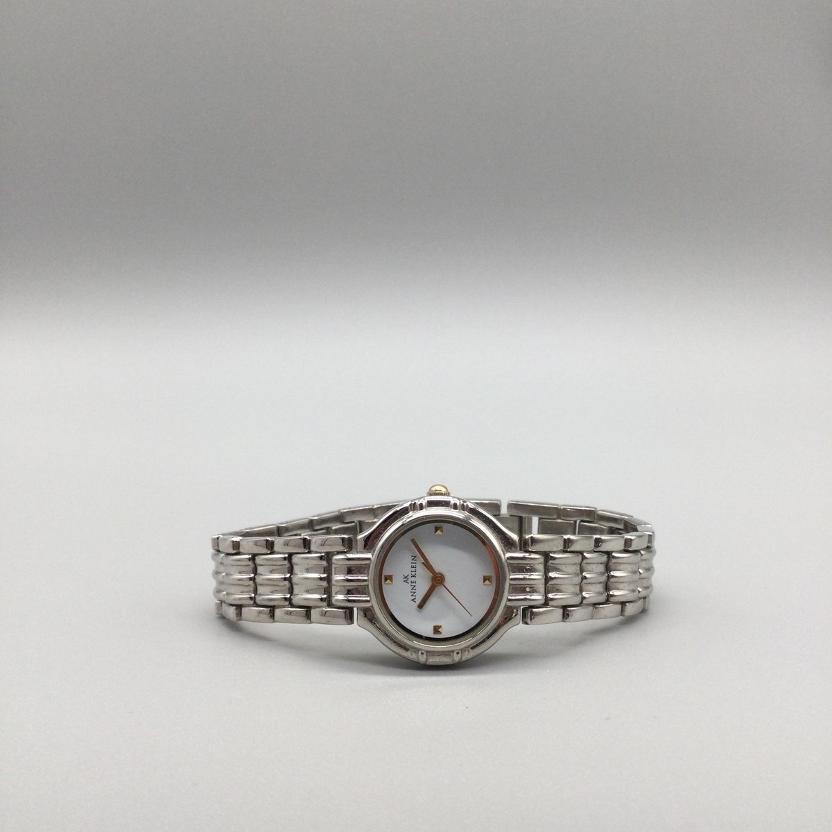 Anne Klein Womens Watch 24mm White Dial Silver Tone New 