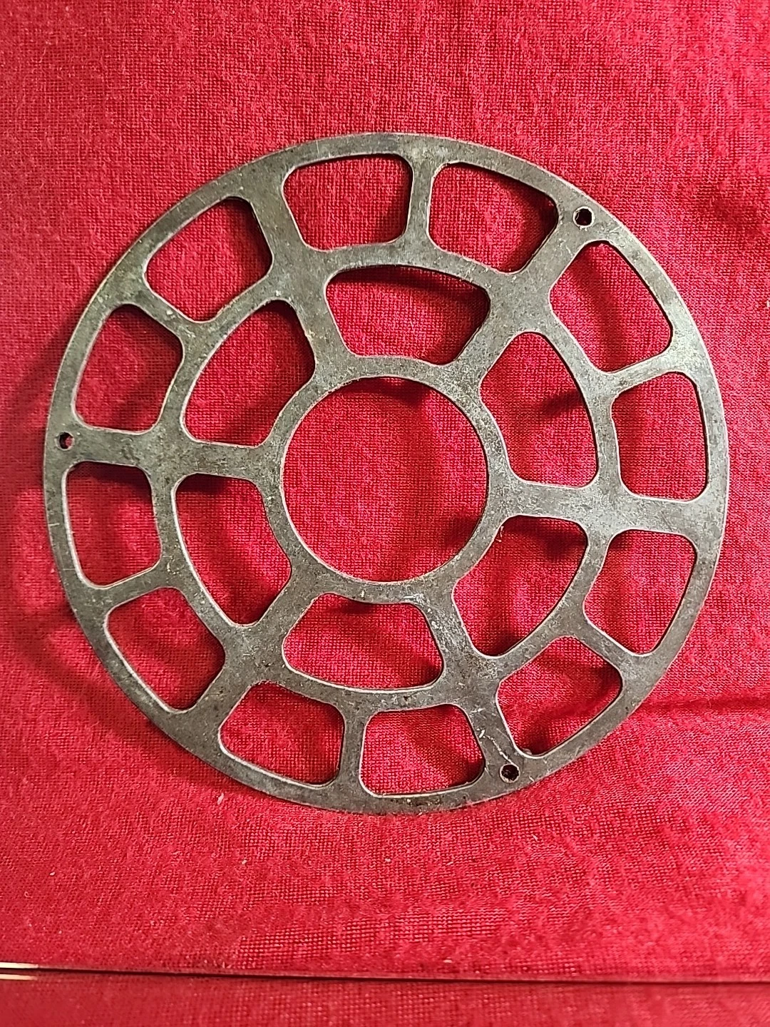 Vintage 7.5" Aluminum Dutch Oven Trivet Unknown Maker