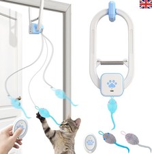 Rechargeable Electric Cat Teaser with Remote Interactive Door Clip Toy for Cats