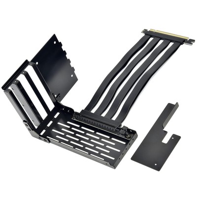 LAN2-1X Premium PCI-E x16 3.0 Black Extender Riser Cable 200mm and Covert Bra...