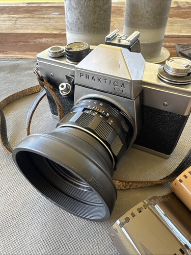 Vintage - Praktica LTL 35mm SLR Camera With A Lens As Per Pics. (Not tested)
