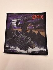 DIO, HOLY DIVER, BLACK BORDER, 4X4 INCHES, WOVEN PATCH