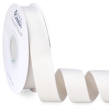 Cream White Velvet Ribbon Double Faced 1 Inch 10-Yard Spool White Ribbon Use ...