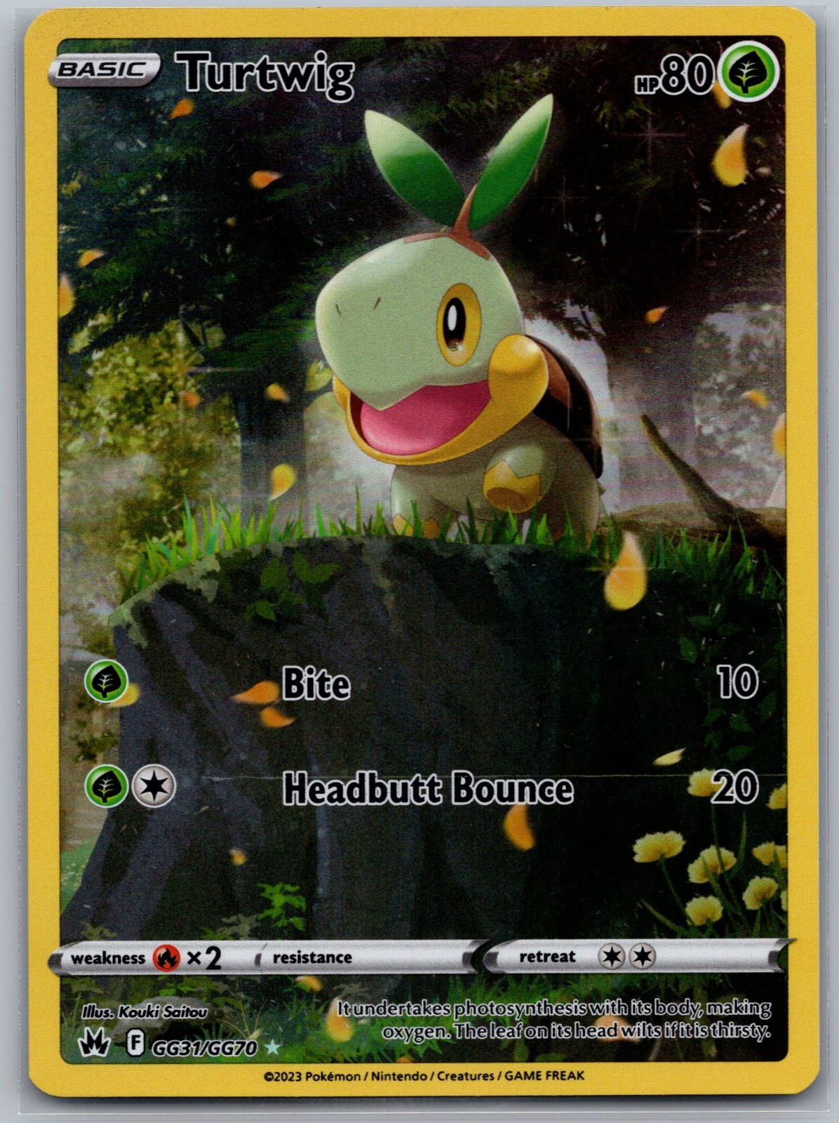 Turtwig GG31/GG70 - Galarian Gallery - NM - Crown Zenith - Pokemon TCG