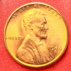 1946-S Lincoln Wheat Cent Penny GEM RED BU From an Original Bank Roll