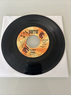 THEM / VAN MORRISON Gloria/Please Don t Go Parrot Records Promotional Copy 45