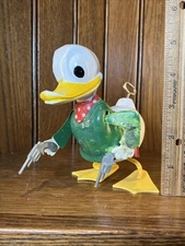 Vintage 1949 DONALD DUCK Straight Shooter Cowboy Wind Up Toy Walt Disney (READ)