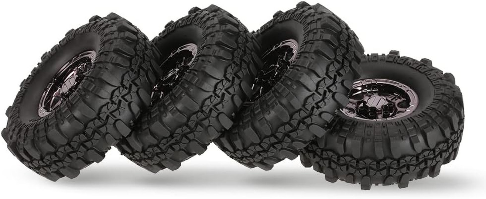 4Pcs AUSTAR AX-4020C 1.9 Inch 110Mm 1/10 Rock Crawler Tires 