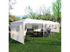 Tangkula 10x30 Ft Canopy Tent, Heavy Duty Party Tent with 5 Removable Sidewalls