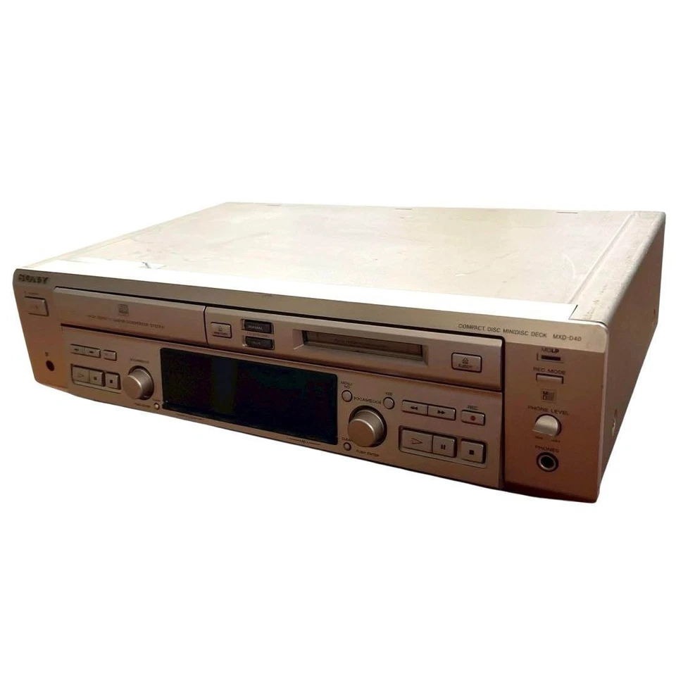 Sony MXD-D40 CD to MiniDisc MD Recorder Player Deck compact disc AC100V 50/60Hz - Image 2 of 4