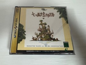 obi manual postcard Saturn IslStory Seven Winds T35501G Adventure RPG SATURN EE