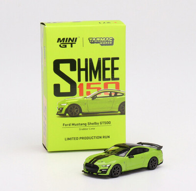 Mini GT x Tarmac Works 1:64  Ford Mustang Shelby GT500 Grabber Lime MGT00271-L