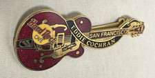 Hard Rock Cafe San Francisco Dead Rocker Eddie Cochran Guitar Pin series # 1
