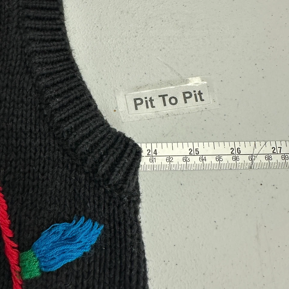 Vintage Hastings & Smith Womens Ugly Christmas Sweater Vest Size XL Ornaments - Image 4 of 4