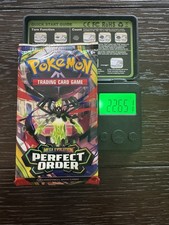 (HEAVY) 🔥 22.65g Pokémon TCG Cards Perfect Order Booster Pack Factory Sealed✅