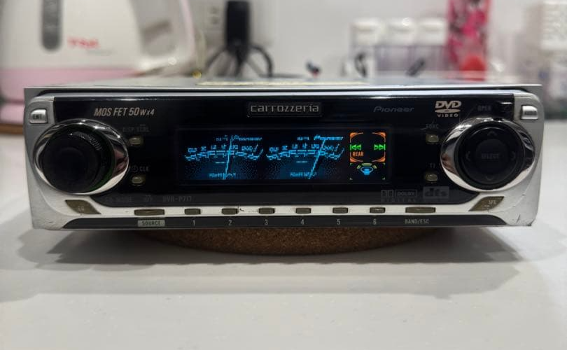 Pioneer Carrozzeria DVH-P717 1DIN Car DVD CD Player Stereo Unit