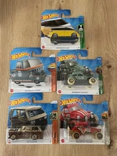 5 x HOT WHEELS VW JOB LOT TREASURE HUNT INCLUDED MINT ON CARD JOB LOT BARGAIN