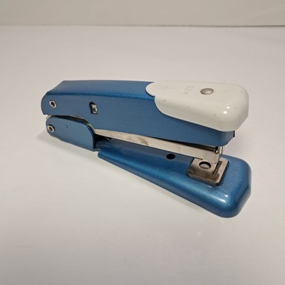 Vintage Arrow M25 Desk Stapler Blue & White USA A25  Staples MCM  Parts only