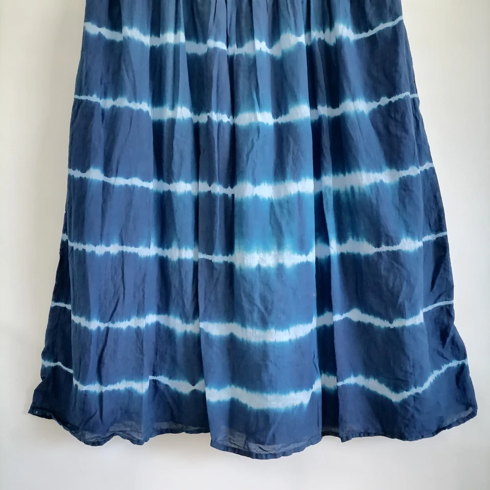 Falda acampanada Cato para mujer azul cintura elástica bruja tie dye talla 22/24W Foto 3 de 4