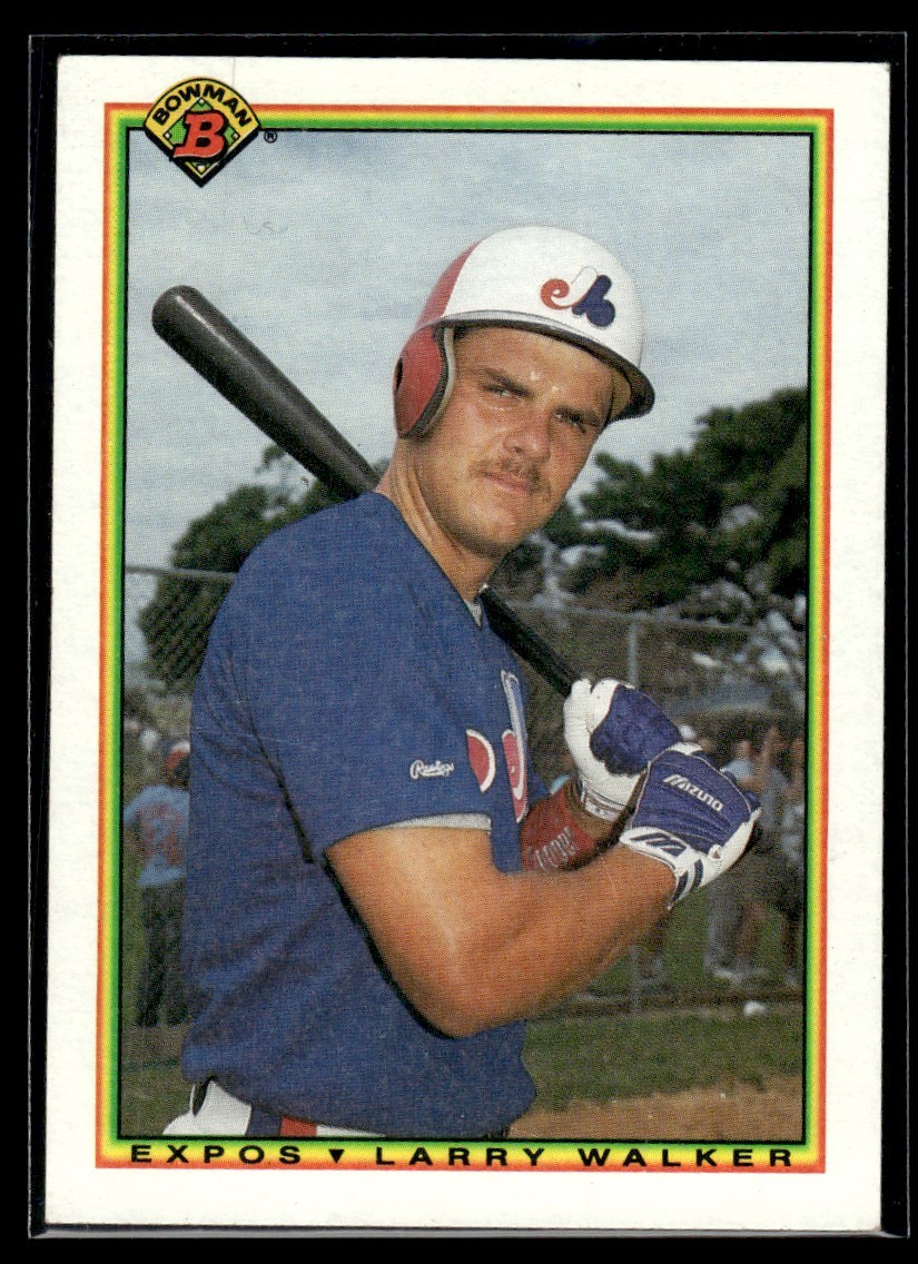 1990 Bowman Larry Walker Rookie Montreal Expos #117