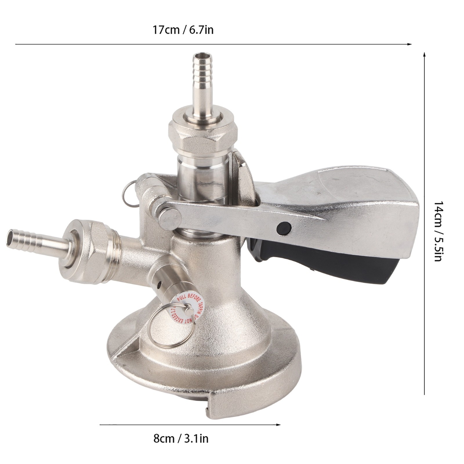 Keg Coupler A Type With Stainless Steel Beer Keg Dispenser Connector Dispensing