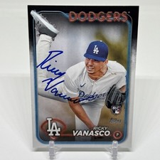 2024 Topps Update #US38 Ricky Vanasco Rookie Detroit Tigers SIGNED Dodgers
