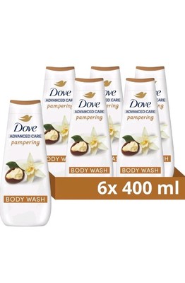6 Dove Hydrate Body Wash Körperreiniger Duschgel 400 ml