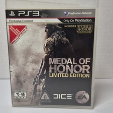 EA Medal of Honor Limited Edition PS3 2010 Multiplayer Online Shooter T NTSC-U/C