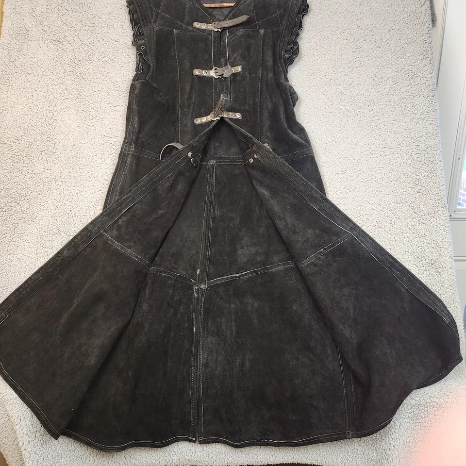 Medieval Renaissance Women Costume LARP and Reenactment Suede Leather Armor - Image 2 of 4